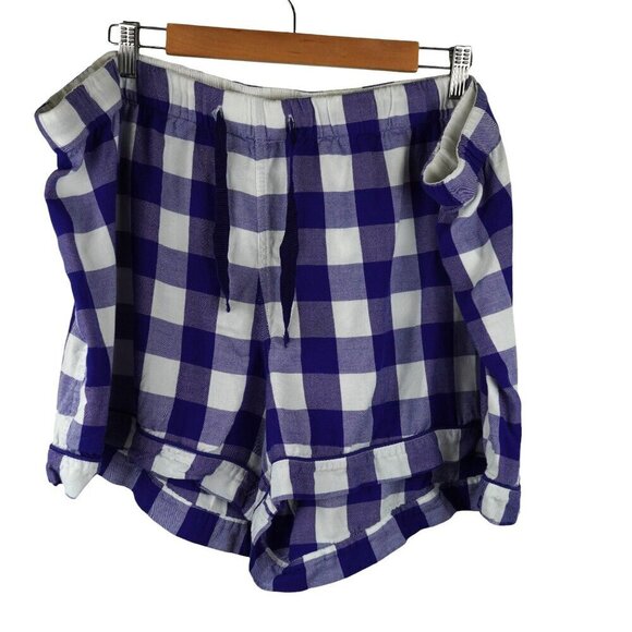 J.Crew 3X Blue‎ & White Gingham Modal Pajama Set - Picture 7 of 10